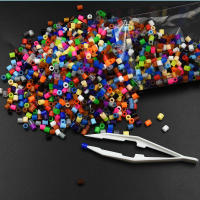 Perler Fuse Bolas De Fusión 5mm 500pcs Hama Juguete Educativo Para Niños Y Niñas DIY Pegboards Rompecabezas Inteligencia Educativa Craft De Pixels Juguetes Cilindros - details 13