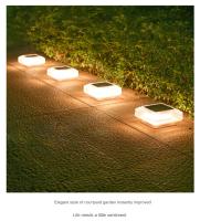 Lámpara Exterior Gran Capacidad De Batería Para Jardín Puerta Poste Cuadrado Impermeable Iluminación Exterior Fácil Y Rápida Instalación Luz De Jardín Moderna - details 3