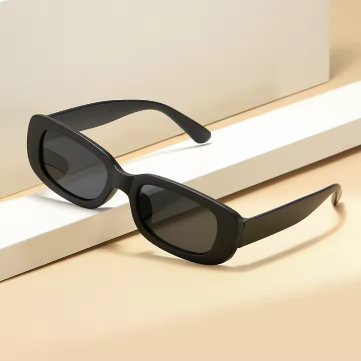 Gafas De Sol Retro Antirradiación UV Para Hombre Y Mujer Gafas Europeas Nuevas Color Negro Material De Lentes Ácrylicos Para Ciclismo - 1