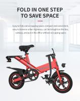 Bicicleta  Electricos Adultos Plegable Freestyle Y1S con neumático de 12 ", motor sin escobillas de 250W (pico de 350W), velocidad máxima de 25km/h, batería de litio de 36V 7.5Ah y alcance de 45km - details 8