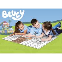 Bluey Puzzle 2N1 Doble Cara Coloreable 24 piezas 50x35cm Lisciani - details 0