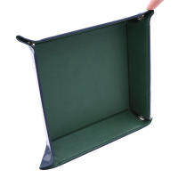 Mesa De Trabajo Organizadora Creativa Plegable De Cuero PU Valet Trinket Collapsible Moneda Billetera Llavero Caja De Almacenamiento Moderna Ecológica - details 4