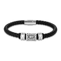 Pulsera Vikinga Vintage Con Runas Para Hombres Y Mujeres Hecha a Mano En Cuero Con 24 Runas Nórdicas Pulsera Escandinava De Amuleto Para Parejas Regalos - details 20