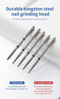 Doble Cabeza De Tungsteno Carburo Para Uñas Broca De Torno Eléctrico Herramienta De Manicura 2 En 1 Cortador De Gel De Uñas Y Eliminador De Polvo De Uñas - details 6