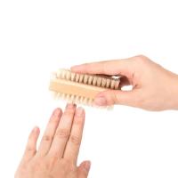 Cepillo De Uñas De Doble Cara Con Cerda De Bambú Y Sisal Herramienta De Limpieza Para Manicura Tamaño Medio - details 0