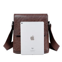 Bolso De Hombro Para Hombre Vintage De Cuero Genuino Pequeño Bolso Cruzado Diseñador Negocios Bolso Mensajero Moda Bolsa Colgante - details 7