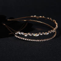 Nova Diadema De Cabello Con Rhinestone Dorado Para Fiesta De Cumpleaños Maquillaje Boda Accesorios Para Cabello Para Mujeres Regalo - details 6