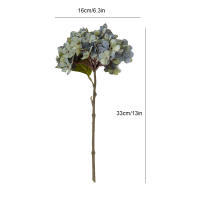 Hiedra Artificial De Otoño Estilo Retro Para Decoración De Mesa De Comedor Hogar Boda Hotel Flor De Imitación De Seda Hydrangea - details 5