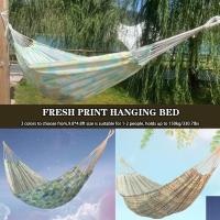 Hamaca de exterior, columpio antivuelco para jardín con cuerda, cómoda y transpirable, adecuada para interior/camping/terraza, (verde) - details 1