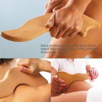 Herramienta de drenaje linfático de madera Gua Sha masajeador terapia de madera herramienta de masaje anti celulitis herramienta de masaje para espalda, brazos, piernas - details 1