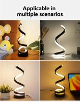 Lámpara De Noche LED Espiral Luz De Mesa Moderna Para Dormitorio Y Sala De Estar Decoración Dimmable Para Oficina Y Habitación - details 9