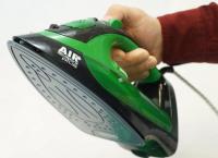 Airvapore Plus Plancha a vapor 2 en 1  con y sin cable con 2,200W,  38 salidas de vapor. Ajustes preseleccionados para cada tipo de tejido, Suela de cerámica y punta de precisión. Función de auto limpieza y filtro anti cal. Base de recarga. - details 4