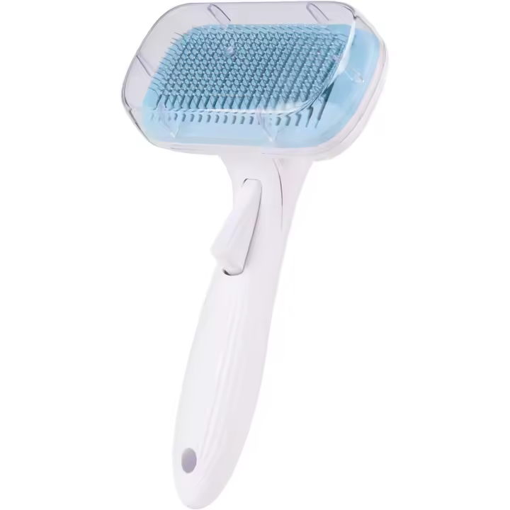 Verde Cepillo Autolimpiante para Perros y Gatos de Pelo Largo y Corto - 1