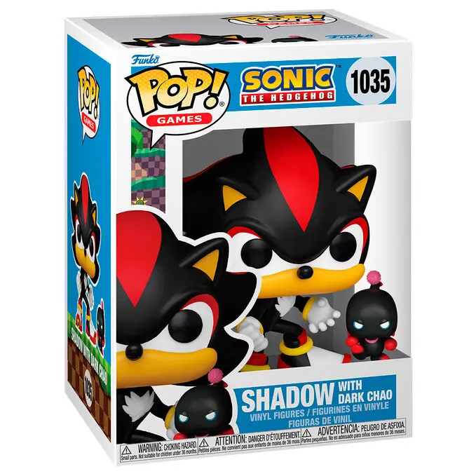 Figura Pop Sonic The Hedgehog Shadow With Dark Chao-Figura de Vinilo Coleccionable - Idea de Regalo- Mercancia Oficial - Juguetes para Niños y Adultos - Movies Fans - Muñeco para Coleccionistas y Exposición - 1