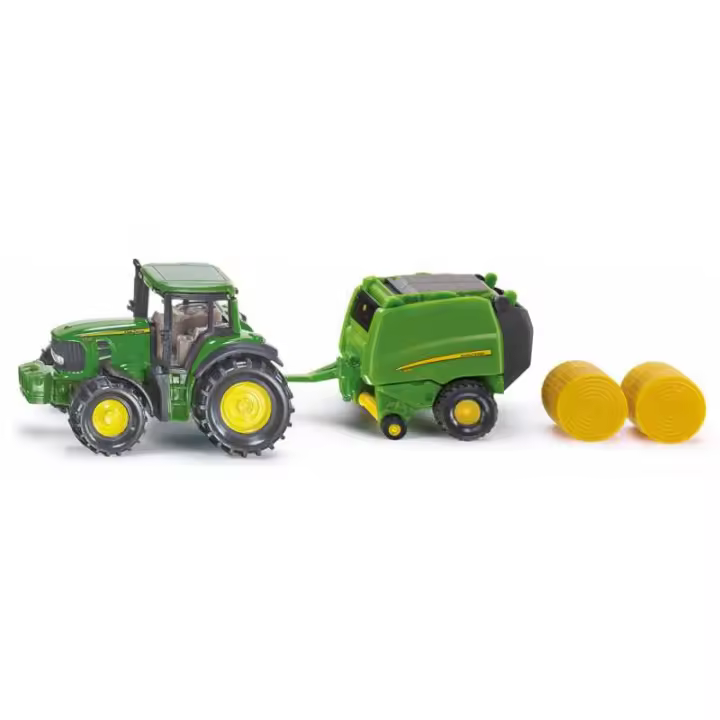 Siku Tractor John Deere Rotoempacadora Correpasillos - Juguete Divertido - 1