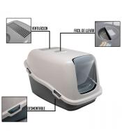 Arenero Gato XL Extra Resistente Aseo Gato, Caja de Arena con Solapa, Gatera - Fornor - details 0