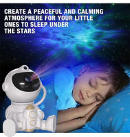 Proyector De Luz Ambiental Astronauta Estelar Proyección De Nébula Y Ondas De Agua Para Dormitorio Luz Noturna Con Dibujos Animados - details 3