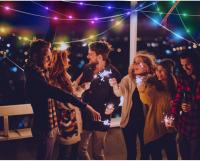 Luces De Navidad RGB LED Para Decoración De Calle Y Interior Smart Bluetooth APP USB Regulables Y Con Musicas Para Bodas Y Fiestas - details 4
