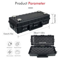 Caja De Almacenamiento Magnética Para Llaves Con Fuerte Imán Impermeable Y Antióxido Caja Oculta Para Llaves De Coche ABS - details 7