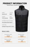 Chaqueta Calentada Por USB Para Hombres Y Mujeres Chaqueta Calefactora De 13 Áreas Vestido Térmico Invierno Para Motocicleta Camping Lavable - details 6