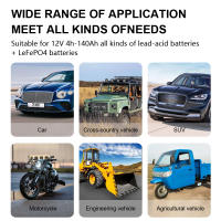 Cargador De Batería De Coche Inteligente FOXSUR 12V 7A Para AGM GEL LiFePO4 Mantenedor De Carga Rápida Con Reparación Y Desulfuración Para Motocicleta - details 2
