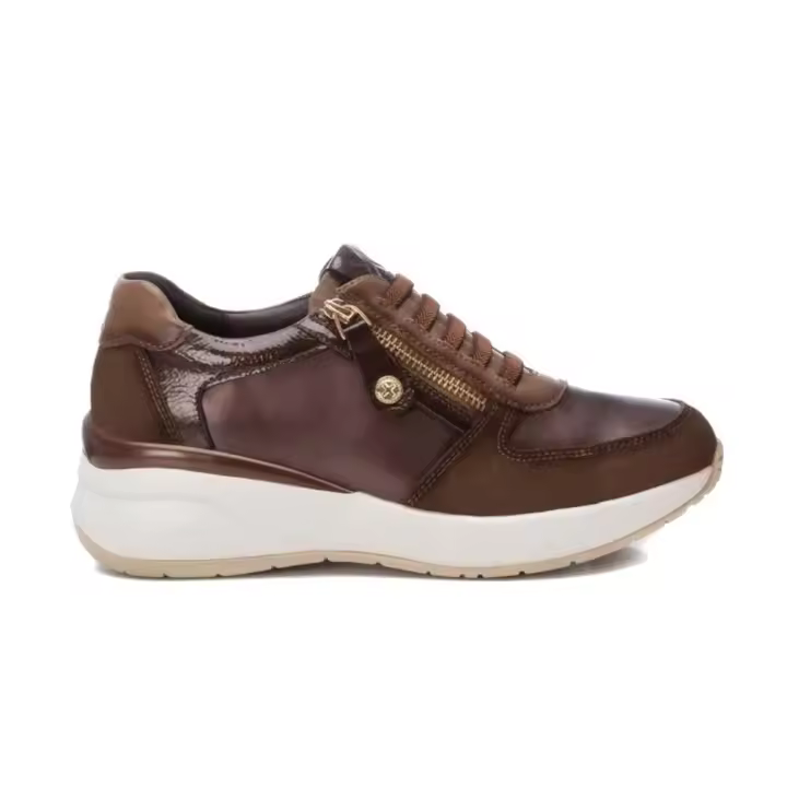 XTI 143358 Zapatillas deportivas para mujer en marrón de piel sintética - 1