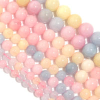 1 Hilo De Piedras Morganita Naturales Redondas Suaves Para Creación De Joyería Collares Pulseras DIY Tamaños 6/8/10/12mm - details 3