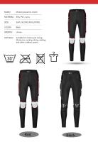Pantalones De Motocross SULAITE Con Armadura Protección Cadera Rodilla Y Crotch Para Ciclismo De Motocicleta Equipamiento De Carreras Shorts Unisex Material 100% Poliéster - details 1