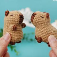 Kit De Tejer Para Principiantes Con Peluche De Capybara Y Guía De Tejer a Mano Conjunto DIY De Conejo De Peluche Herramientas De Tejer Y Hilo Incluidos - details 18