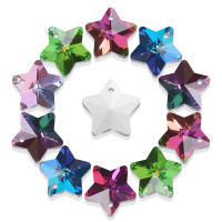 20Pcs Pendantes De Estrella 14mm Con Cuentas De Vidrio Austríaco Pentágonos Para Creación De Joyería DIY Joyas Para Mujeres Collar Y Pendientes - details 0