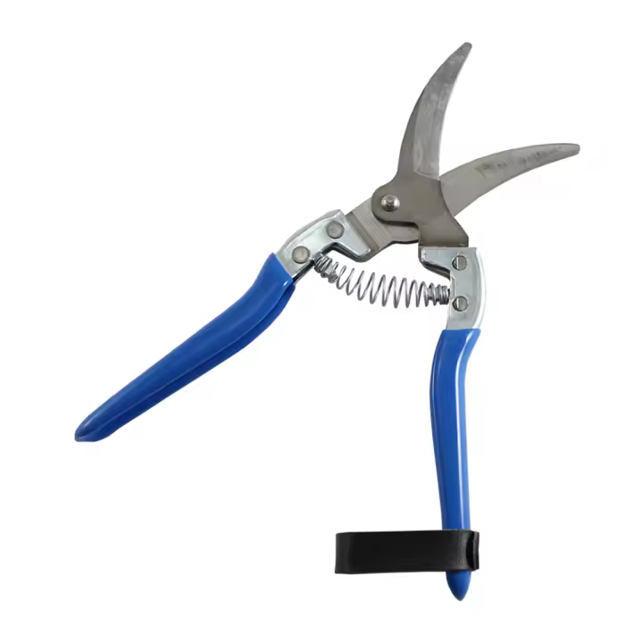 TIJERA AJOS CURVA M/AZUL M-21-C - 1