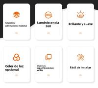 Luz Circular De Techo LED Ultrafina Moderna Para Dormitorio Y Sala De Estar 18W 24W 36W 48W Decoración Interior De Hogar Luz De Iluminación Doméstica - details 1