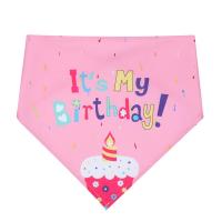Conjunto De 2 Piezas De Accesorios Para Mascotas: Sombrero Y Pañuelo Triangular Con Diseño De Lentejuelas Para Gatos Y Perros Color Azul Rosa Tamaño Ajustable Para Celebraciones De Cumpleaños - details 5