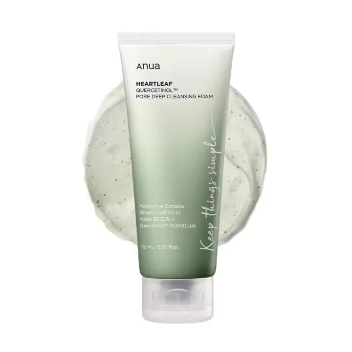 ANUA Quercetin Pore Deep Cleansing Foam, Cleanser, Double Cleanse, BHA, Hyaluronic Acid, Glycerin, Face Wash, Blackhead Remover, Korean Skincare (150ml/5.07 fl oz) - 1