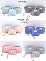 Neceser de 3 piezas  impermeable colección Vichy de Bagsgarden - details 4