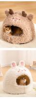 Cama De Gato Cómoda Y Caliente De Peluche Suave Para Pequeños Y Medianos Perros Y Gatos Hogar De Mascotas Adecuada Para Descanso Profundo - details 14