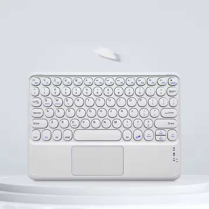 Teclado de tableta with Español Trackpad, inalámbrico, recargable, compatible con Bluetooth, teclados magnéticos para iPad, Samsung - 1