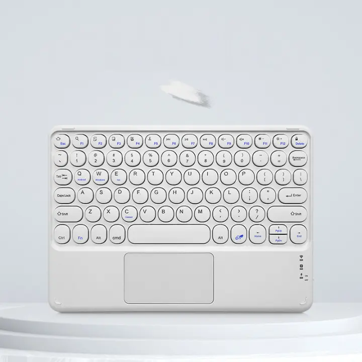 Teclado de tableta with Español Trackpad, inalámbrico, recargable, compatible con Bluetooth, teclados magnéticos para iPad, Samsung - 1
