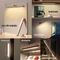 Lámpara De Pared Sin Cable Con Espejo Y Luz LED Ajustable Iluminación De Lectura Diseño Moderno Para Dormitorio Y Sala - details 3