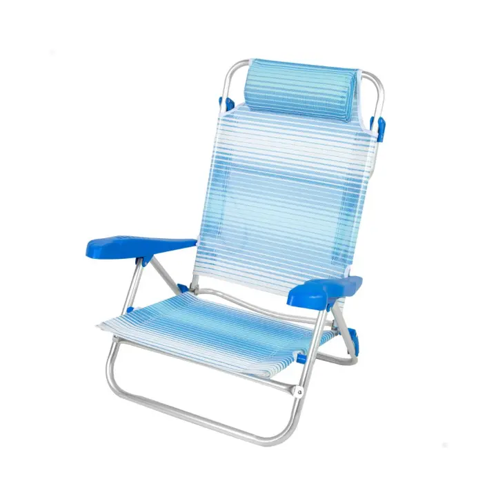 Silla de playa Aktive reclinable + reposabrazos - 1