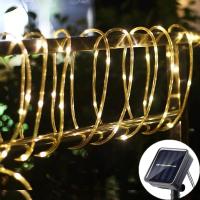 Luz De Enredadera Solar Para Jardín Puerta Y Valla Decoración De Navidad Con 200/100/50 LEDs Para Exterior Instalación Sencilla Fuente De Energía Solar - details 1