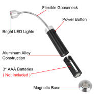 Lámpara De Tubo Suave 1 Pieza Luz Exterior 9 Lámparas LED Para Barbacoa Y Parrilla Base Magnética Ajustable De 360° Luz Super Brillante Accesorio De Barbacoa Metálico - details 2