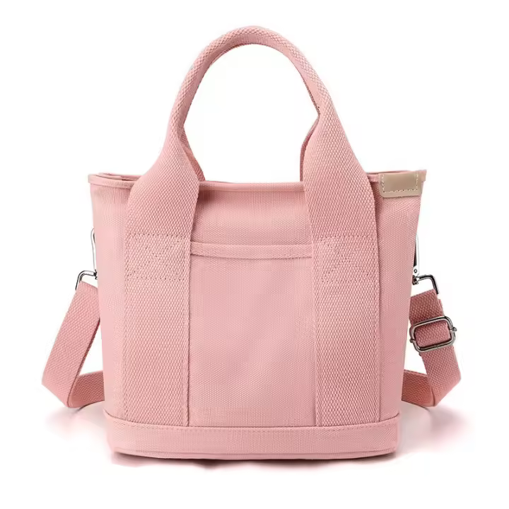Bolso de mano multibolsillo with Cremallera, Bolso Japonés Hecho A Mano de Lona con compartimientos, Bolso multición - 1