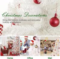 Árbol de Navidad Blanco Artificial Abeto Extra Relleno de Hoja Espumillón 150-240cm Arboles C/Soporte Metálico - details 5
