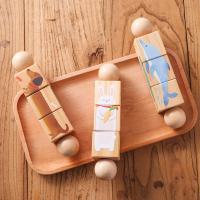 Juguete Educativo De Madera Para Bebés 1pc Campana De Mano Montessori Desarrolla La Habilidad Manual Juguete Clásico Educativo Para Niños Con Puzzle De Animal - details 7