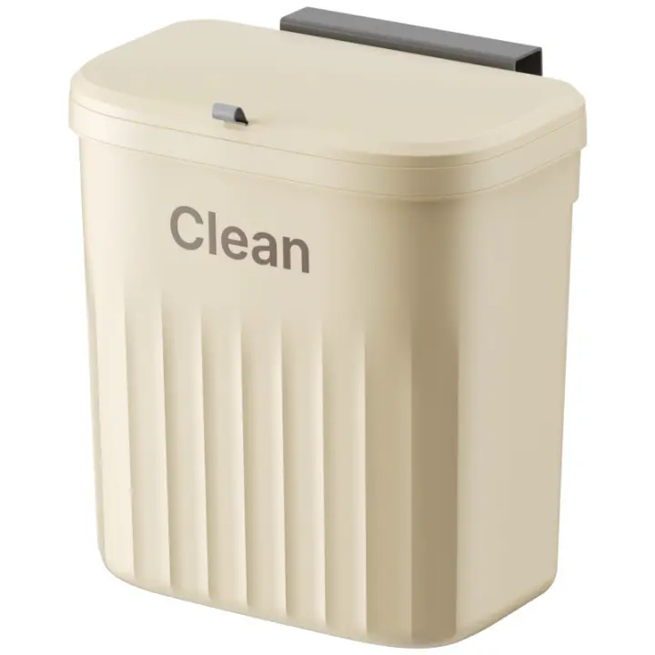 Bandeja De Papel Y Basura Montada En La Pared Para Cocina Y Baño Gran Tamaño Ecológica Plástico Rectangular Sin Tapa - 1