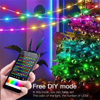 Luces De Cadena LED IP65 Impermeables Con Control Remoto Bluetooth Y Aplicación De Música USB Recargable Para Decoración De Fiestas De Navidad Y Cumpleaños - details 4
