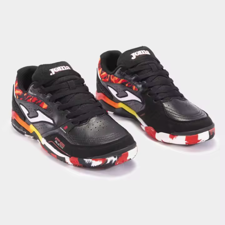 Zapatillas de Fútbol sala Joma Fs Reactive 2401 Negro Rojo Indoor - 1