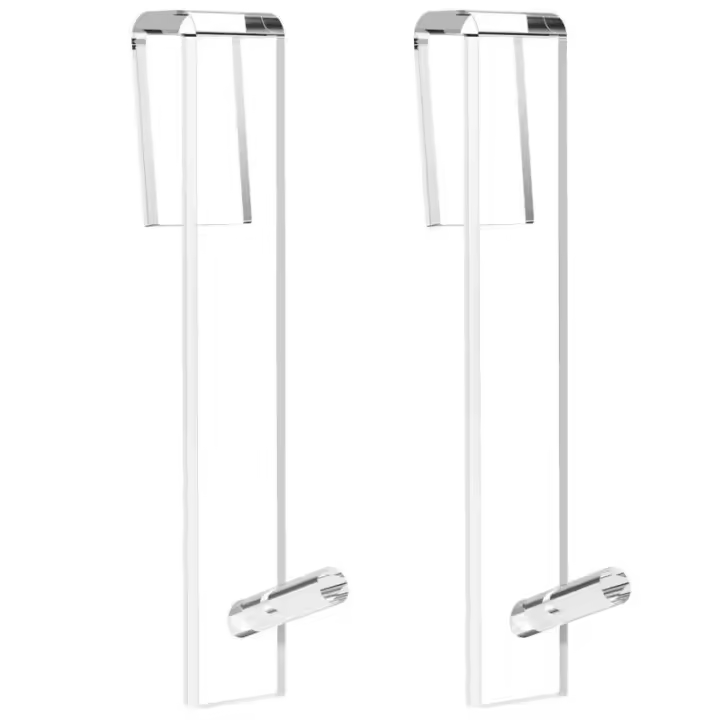 Gancho De Ducha De Acrílico Para Baño Soporte De Toalla Transparente Colgador De Bata Sin Perforar Para Puerta De Vidrio - 1