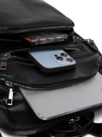 Mochila urbana sencilla de PU para mujer - details 23